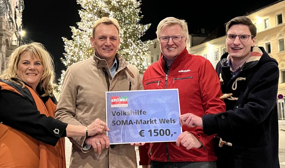 SPÖ Wels verzichtet auf Weihnachtsinserate - spendet lieber für Sozialmarkt